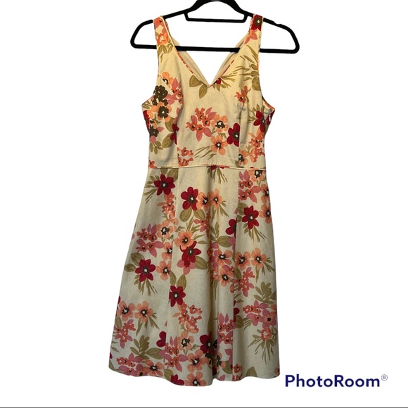 Ann Taylor LOFT Petites Fit & Flare Sleeveless Dress 4P - Picture 3 of 5